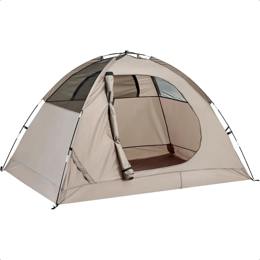 🏕️ Spacious Waterproof 2-Person Tent – 3-Season with Large Rainfly for Camping, Hiking & Festivals