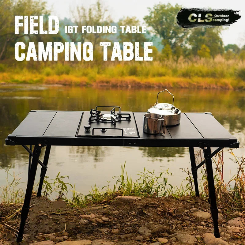 π₯ NOBANA&GLS Folding IGT Camping Table β Lightweight Roll-Top, Adjustable Legs & Portable Design