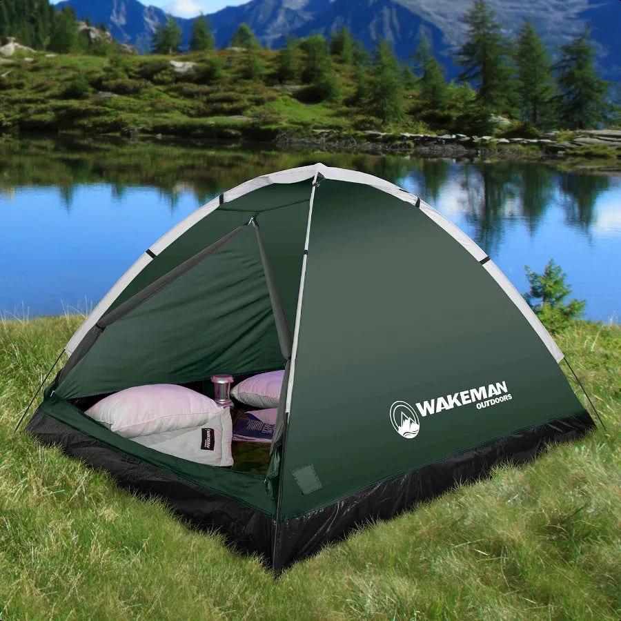 🏕️ Wakeman Outdoors 2-Person Camping Tent – Lightweight, Waterproof & Easy Setup