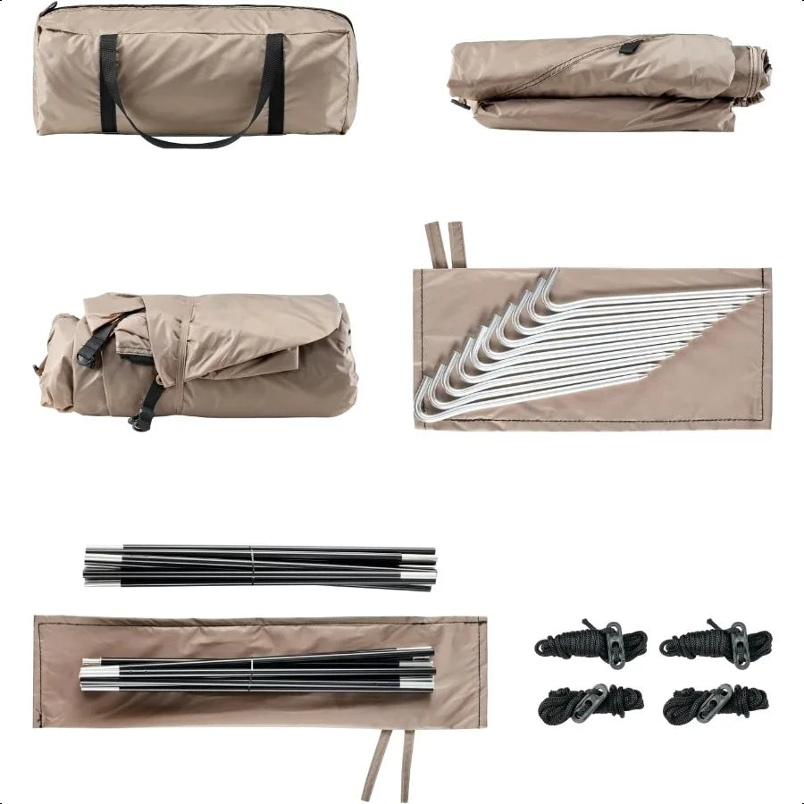 🏕️ Spacious Waterproof 2-Person Tent – 3-Season with Large Rainfly for Camping, Hiking & Festivals