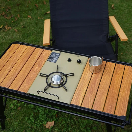 🔥 NOBANA&GLS Folding IGT Camping Table – Lightweight Roll-Top, Adjustable Legs & Portable Design