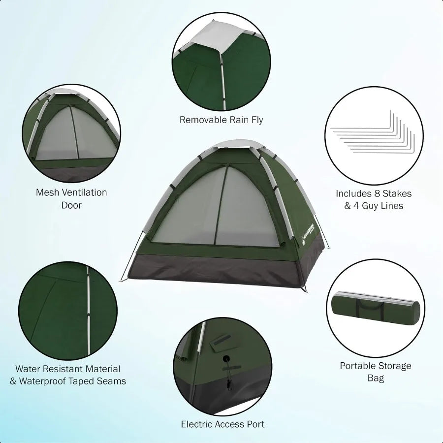 🏕️ Wakeman Outdoors 2-Person Camping Tent – Lightweight, Waterproof & Easy Setup