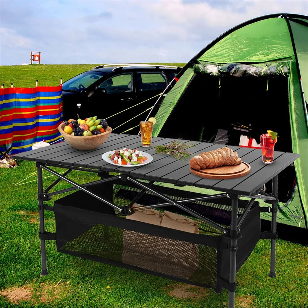 🏕️ Folding Camping Table 220 lbs – 30-Second Setup, Portable & Durable