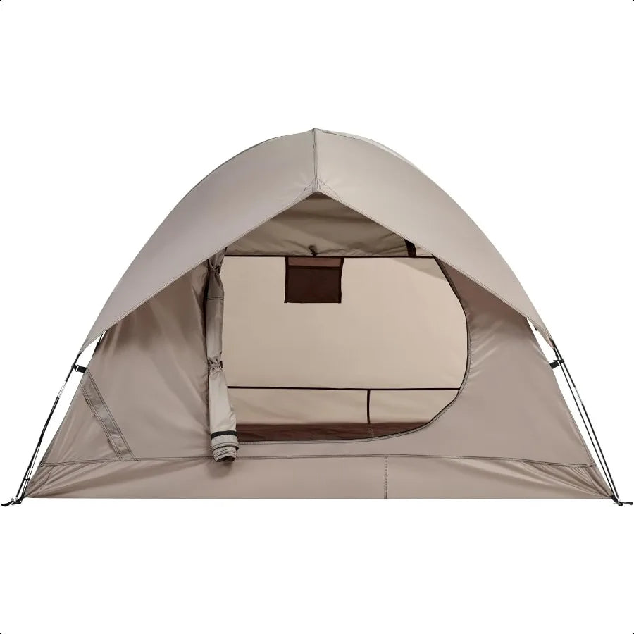 🏕️ Spacious Waterproof 2-Person Tent – 3-Season with Large Rainfly for Camping, Hiking & Festivals