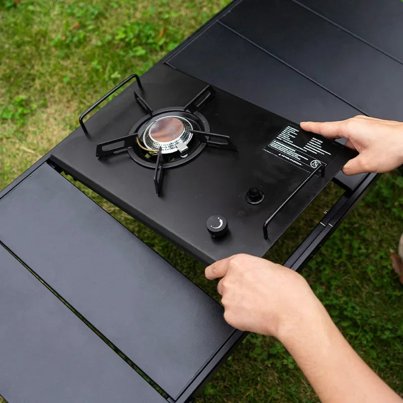 🔥 NOBANA&GLS Folding IGT Camping Table – Lightweight Roll-Top, Adjustable Legs & Portable Design