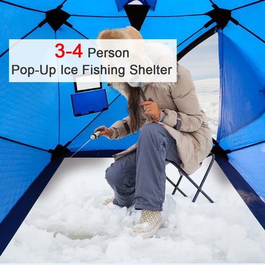 🎣 TOMSHOO Winter Ice Fishing Tent – Portable, Waterproof & Windproof Shelter